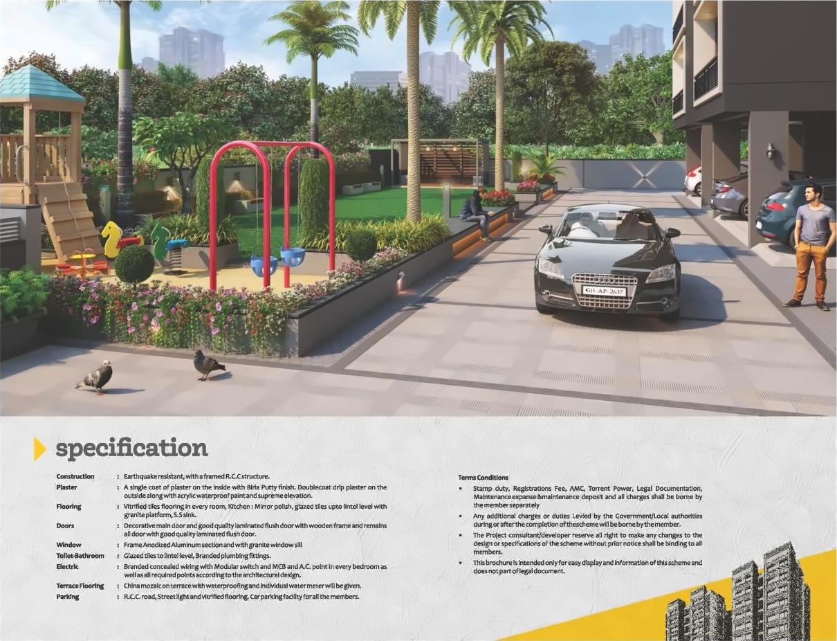 3D Elevation of real estate project Tirth located at Vatva, Ahmedabad, Gujarat