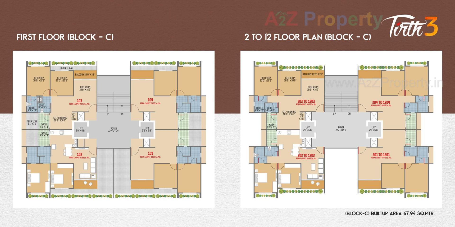 Layout of real estate project Tirth located at Vatva, Ahmedabad, Gujarat