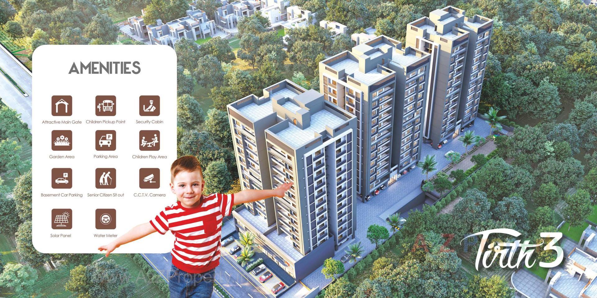 3D Elevation of real estate project Tirth located at Vatva, Ahmedabad, Gujarat