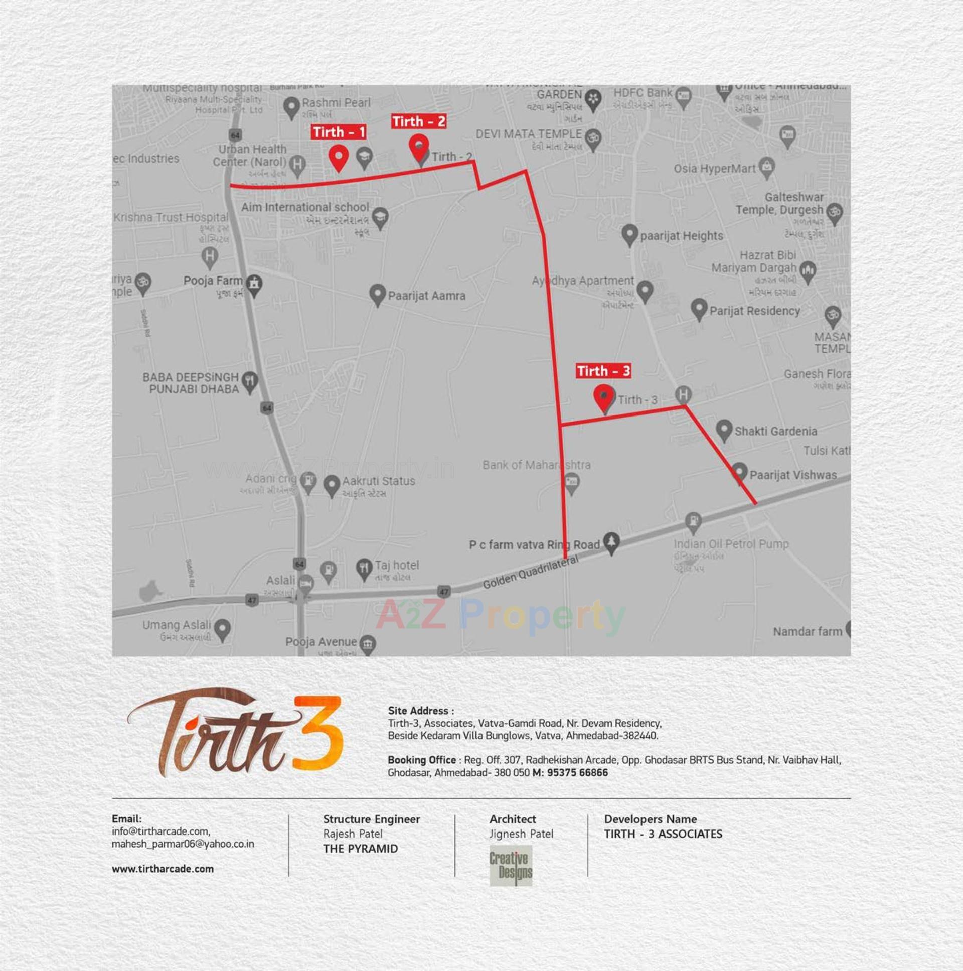  of real estate project Tirth located at Vatva, Ahmedabad, Gujarat