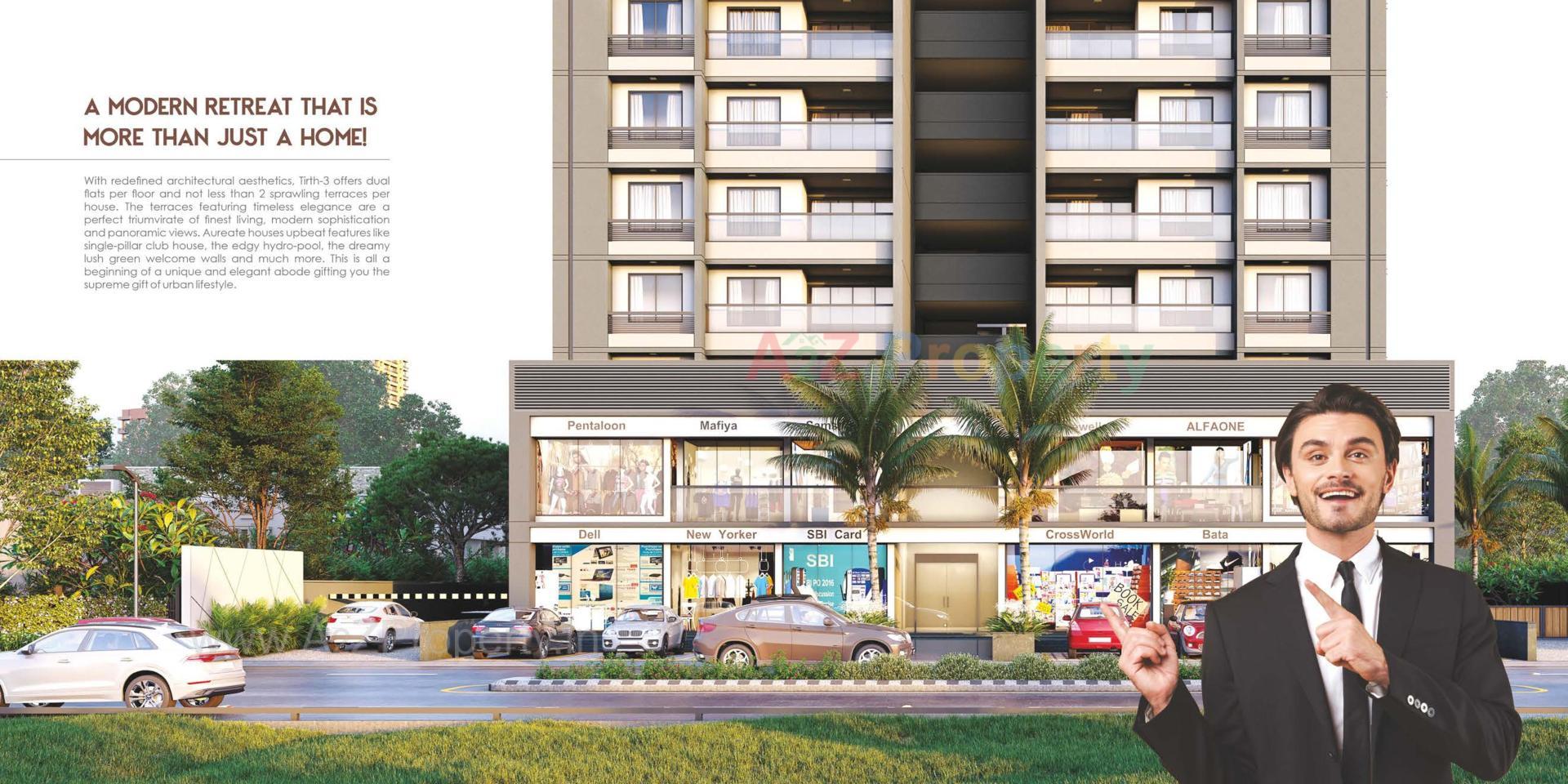 3D Elevation of real estate project Tirth located at Vatva, Ahmedabad, Gujarat