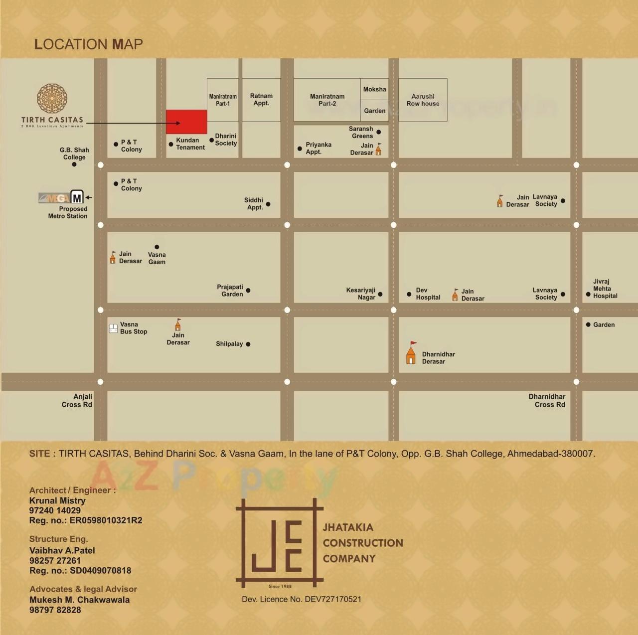  of real estate project Tirth Casitas located at Vasna, Ahmedabad, Gujarat