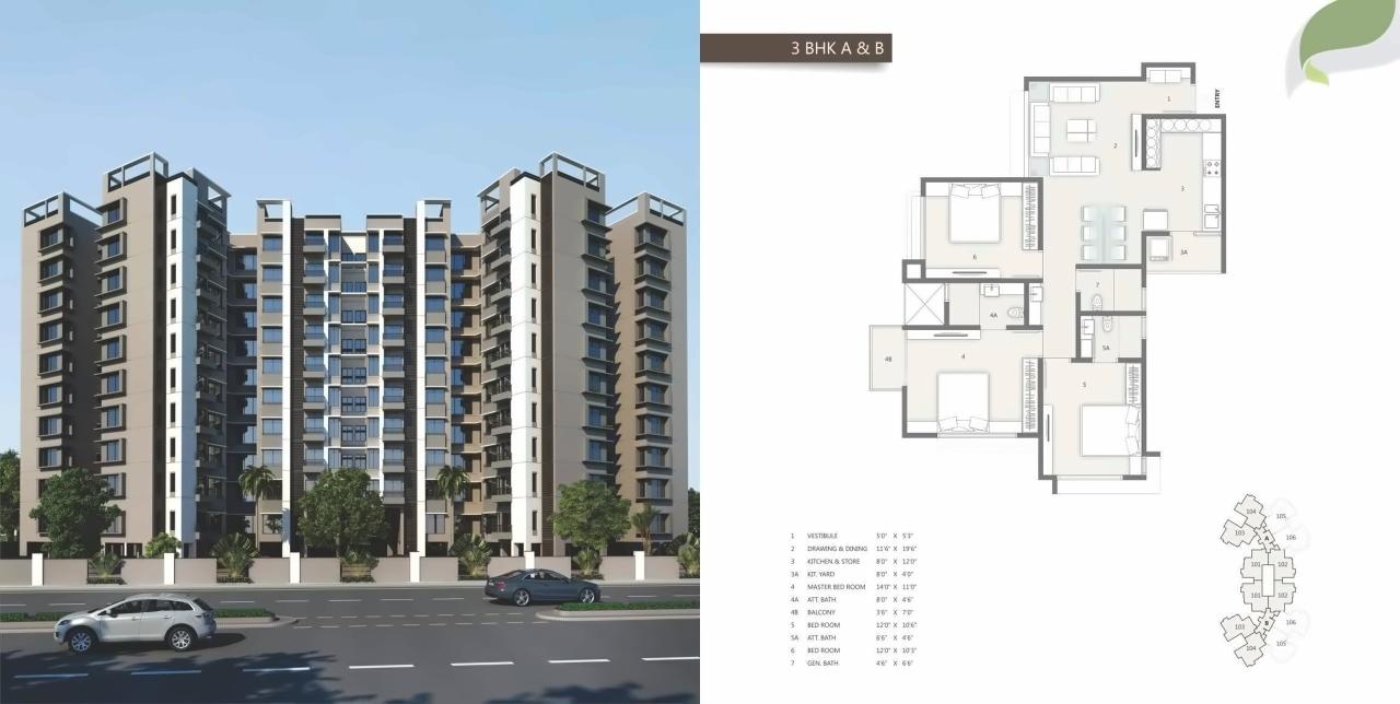  of real estate project Tirupati Aakruti Greenz located at Chharodi, Ahmedabad, Gujarat