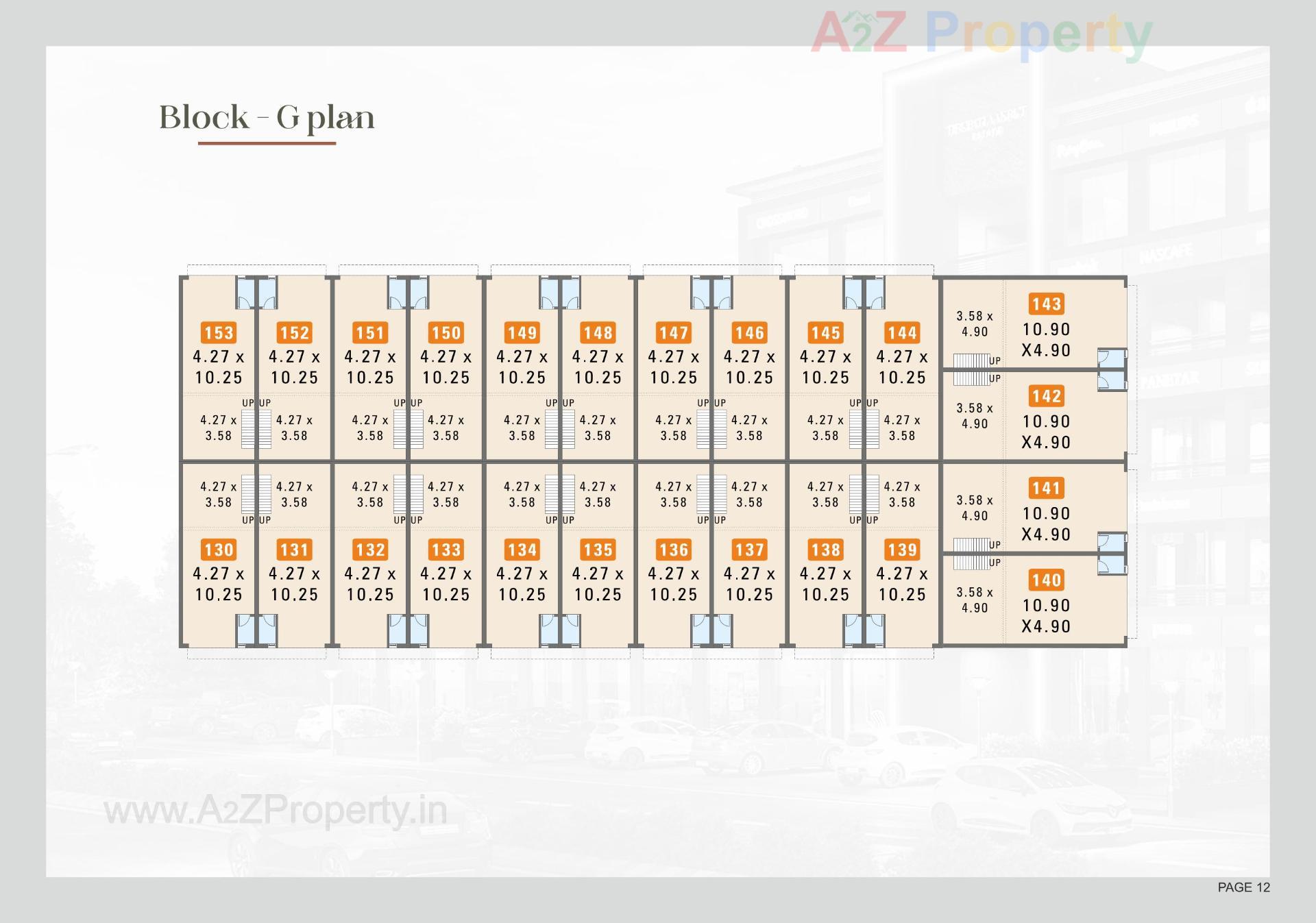 Layout of real estate project Tirupati Aakruti Industrial Estate located at Odhav, Ahmedabad, Gujarat