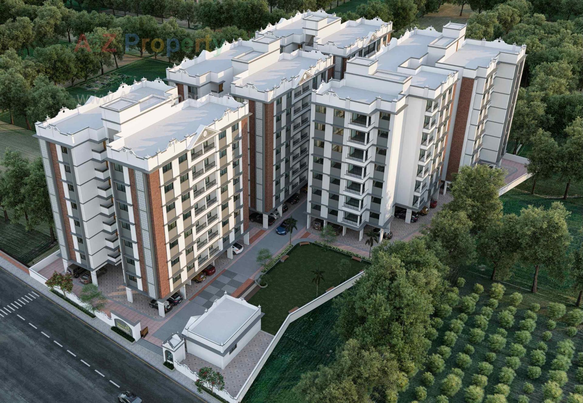 3D Elevation of real estate project Tirupati Residency located at Kathwada, Ahmedabad, Gujarat