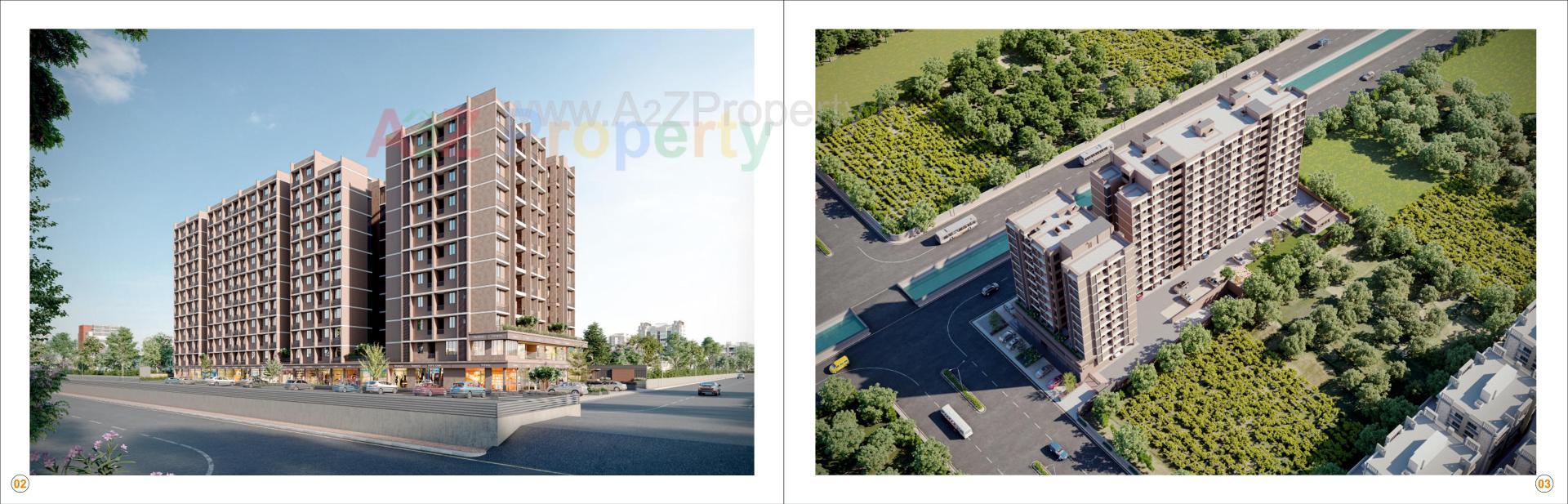 3D Elevation of real estate project Tirupati Tower located at Vatva, Ahmedabad, Gujarat
