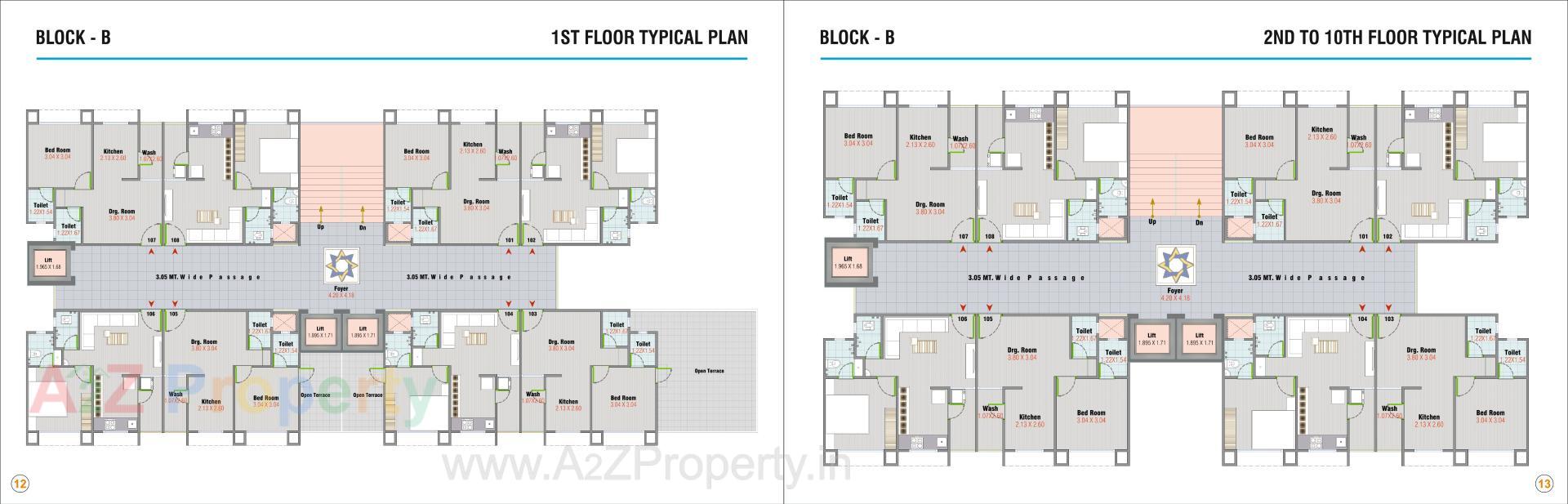 Layout of real estate project Tirupati Tower located at Vatva, Ahmedabad, Gujarat