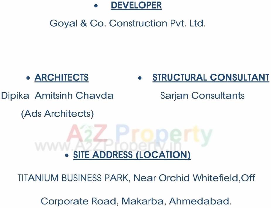  of real estate project Titanium Business Park located at Makarba, Ahmedabad, Gujarat
