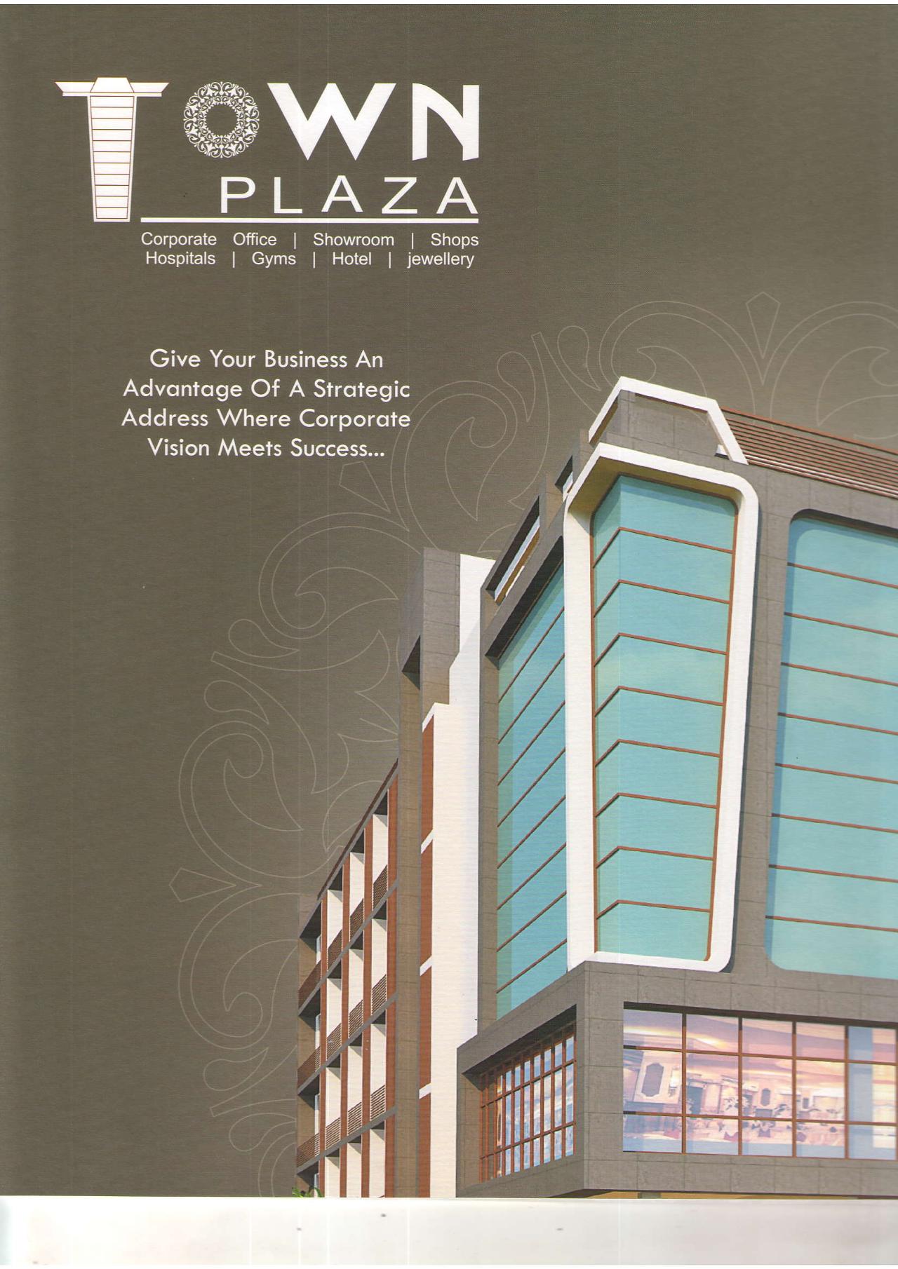 3D Elevation of real estate project Town Plaza located at Nikol, Ahmedabad, Gujarat