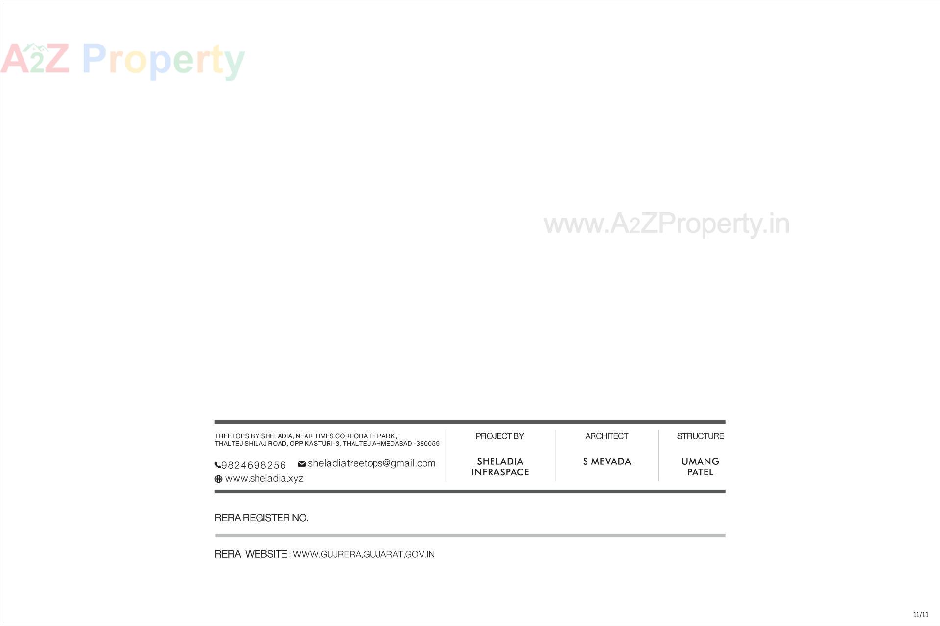  of real estate project Treetop located at Thaltej, Ahmedabad, Gujarat