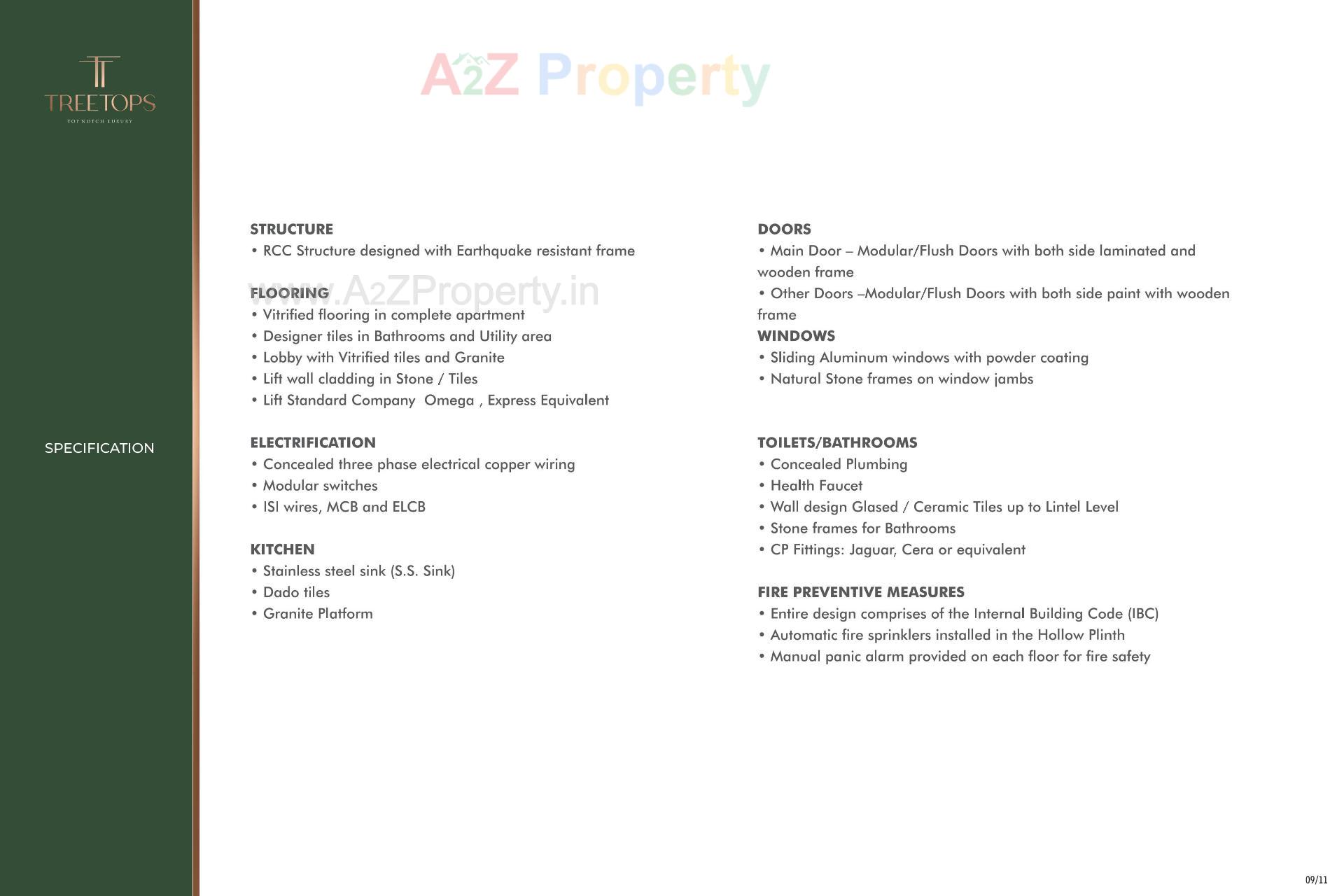  of real estate project Treetop located at Thaltej, Ahmedabad, Gujarat