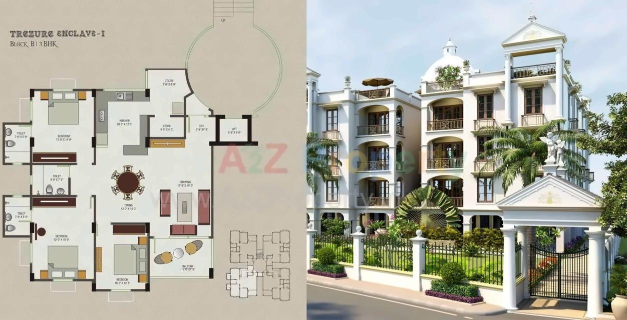 Layout of real estate project Trezure Enclave located at Shilaj, Ahmedabad, Gujarat