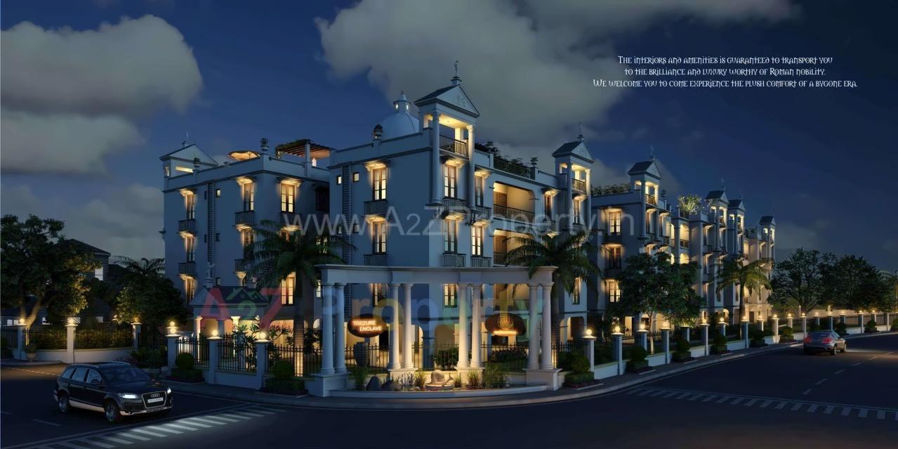 3D Elevation of real estate project Trezure Enclave located at Shilaj, Ahmedabad, Gujarat