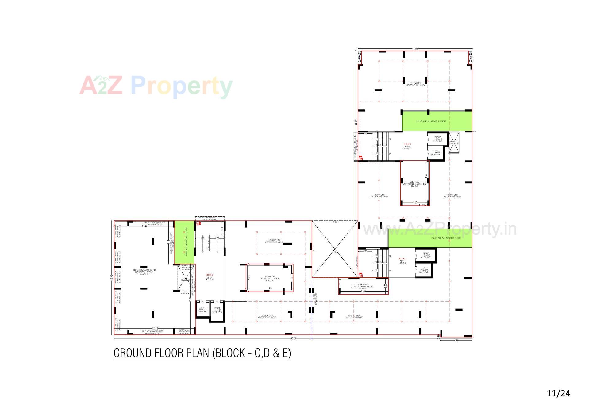 Layout of real estate project Trident Experia located at Khodiyar, Ahmedabad, Gujarat