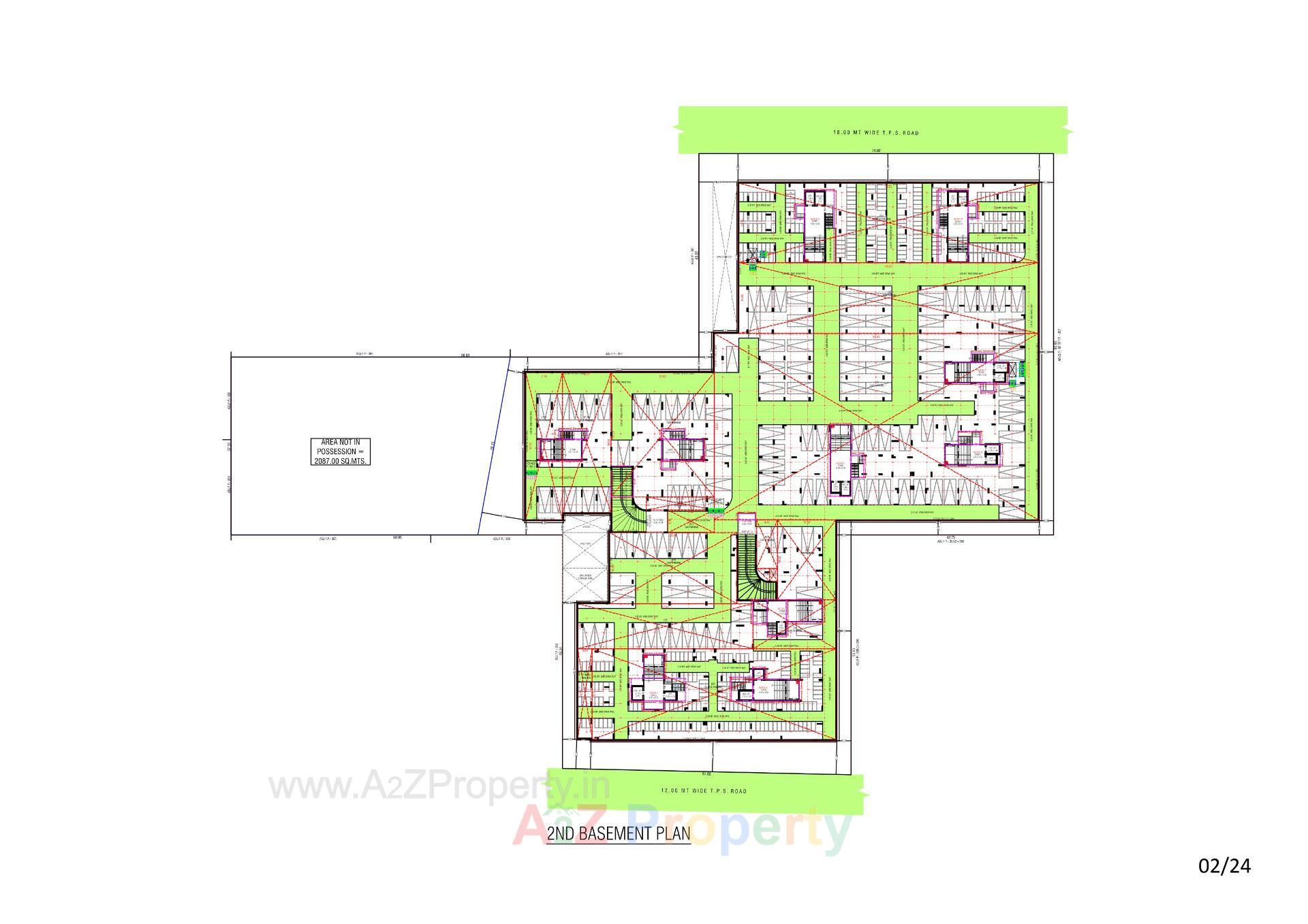 Layout of real estate project Trident Experia located at Khodiyar, Ahmedabad, Gujarat