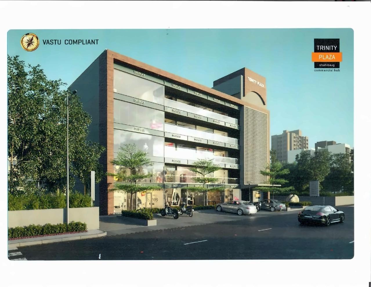 3D Elevation of real estate project Trinity Plaza located at Shahibaug, Ahmedabad, Gujarat