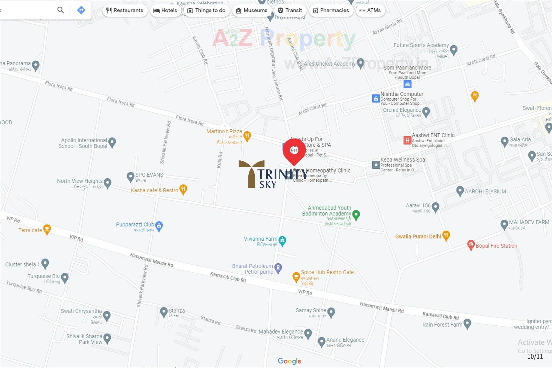  of real estate project Trinity Sky located at Ghuma, Ahmedabad, Gujarat