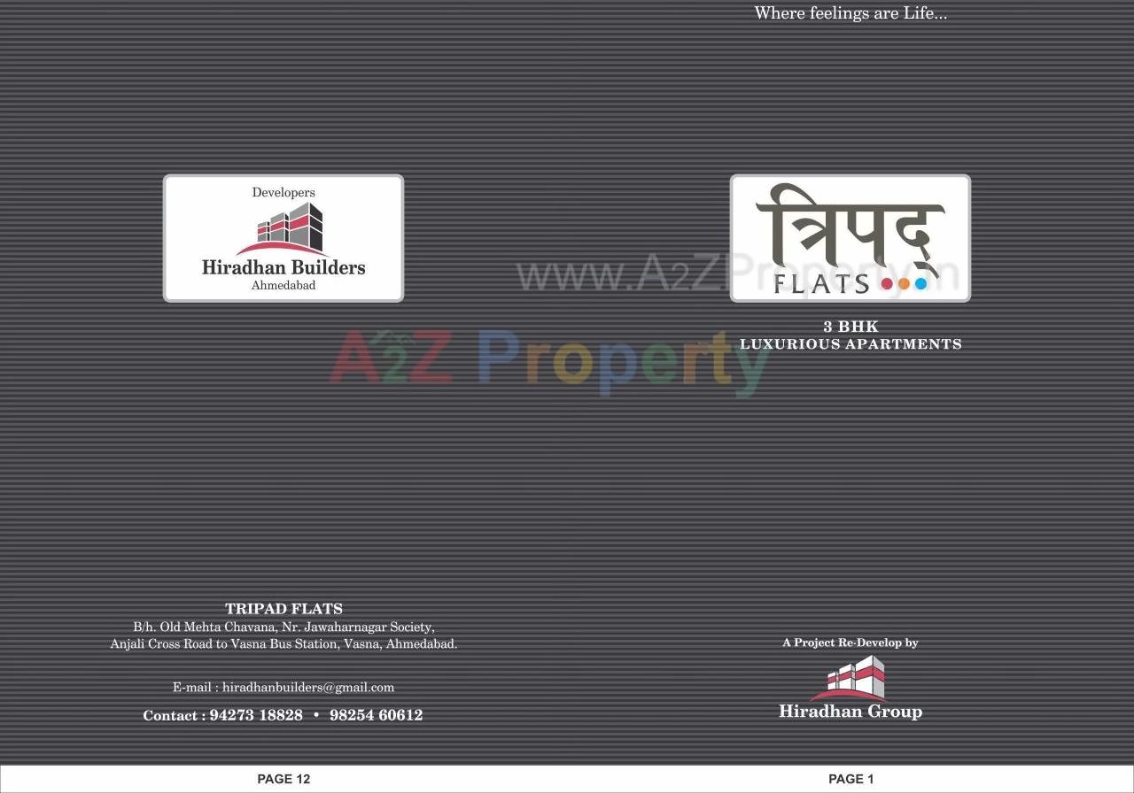  of real estate project Tripad Flat located at Paldi, Ahmedabad, Gujarat