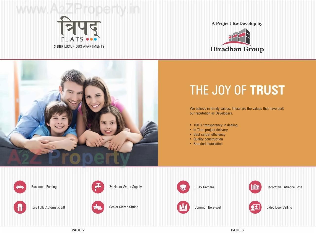  of real estate project Tripad Flat located at Paldi, Ahmedabad, Gujarat