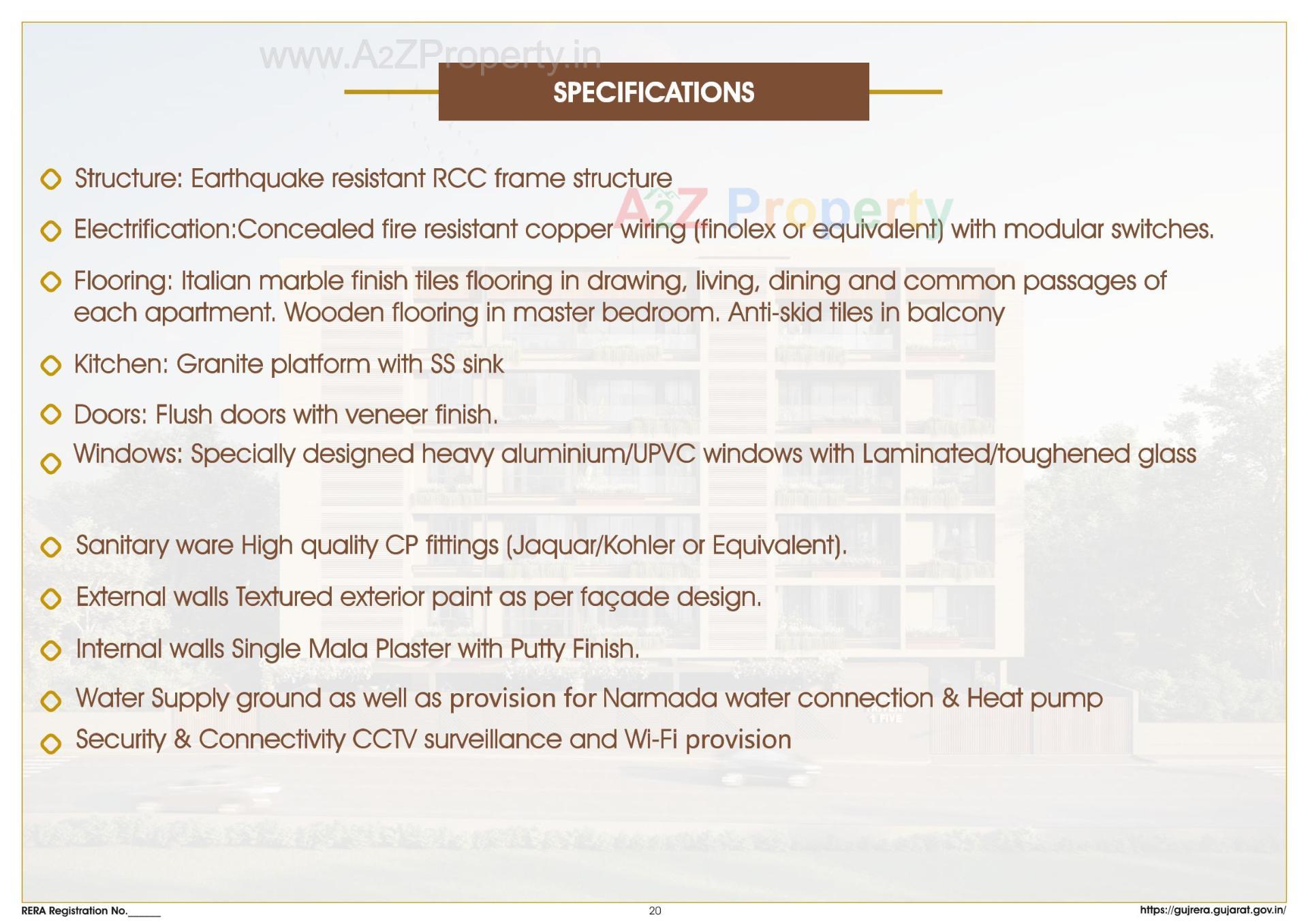  of real estate project Triveni 1five located at Vejalpur, Ahmedabad, Gujarat