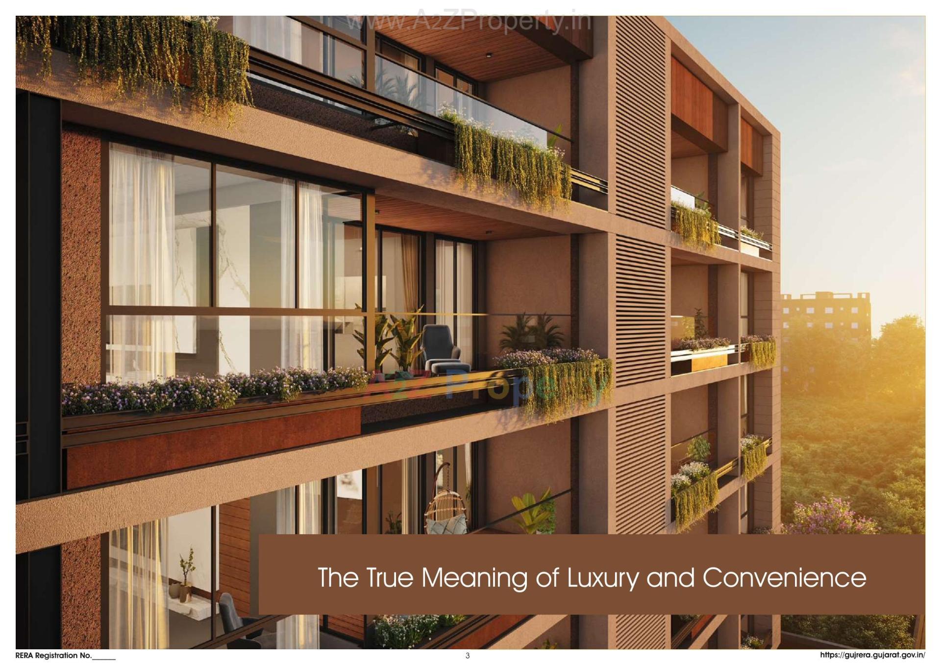 3D Elevation of real estate project Triveni 1five located at Vejalpur, Ahmedabad, Gujarat
