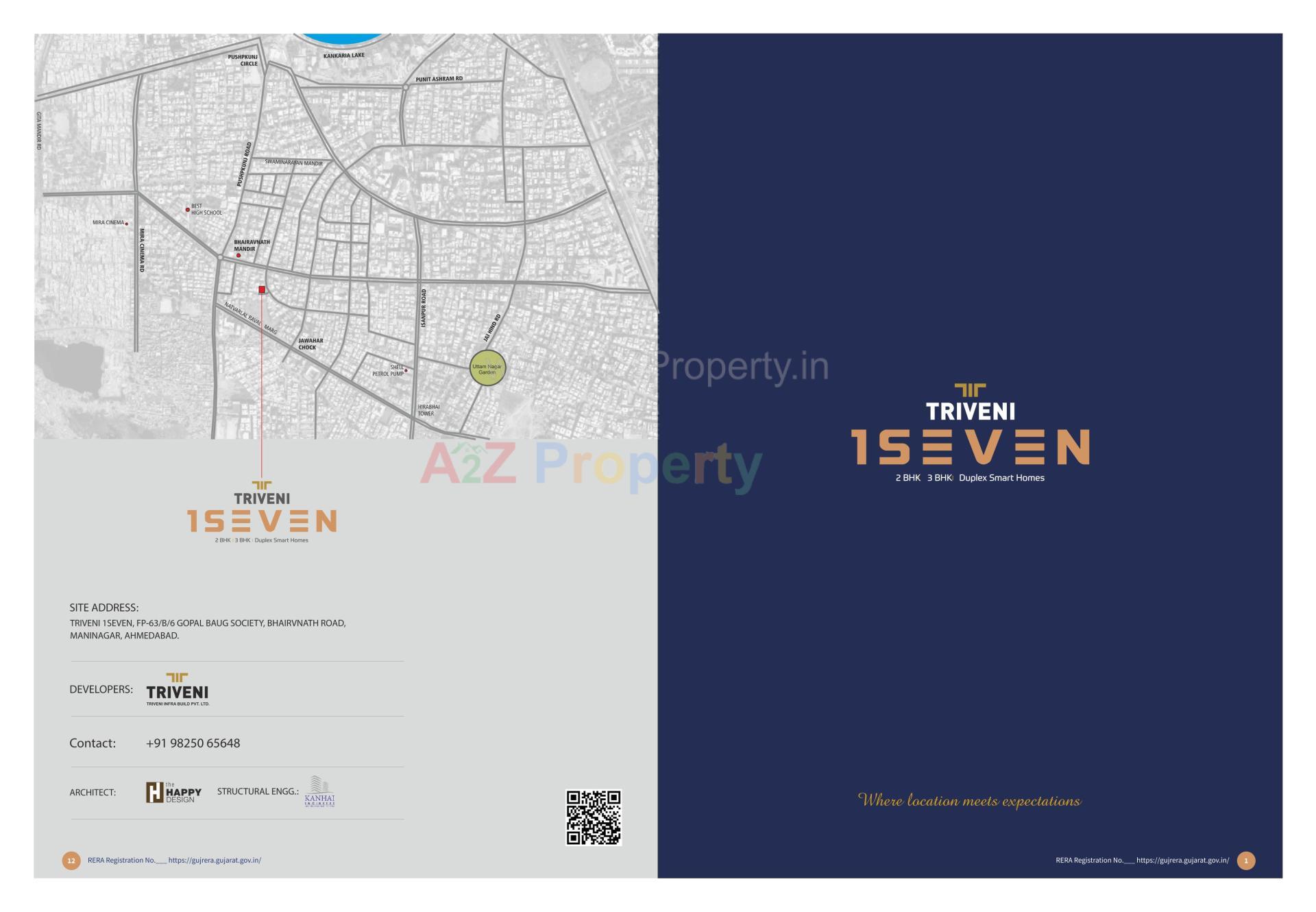  of real estate project Triveni 1seven located at Rajpur-hirpur, Ahmedabad, Gujarat