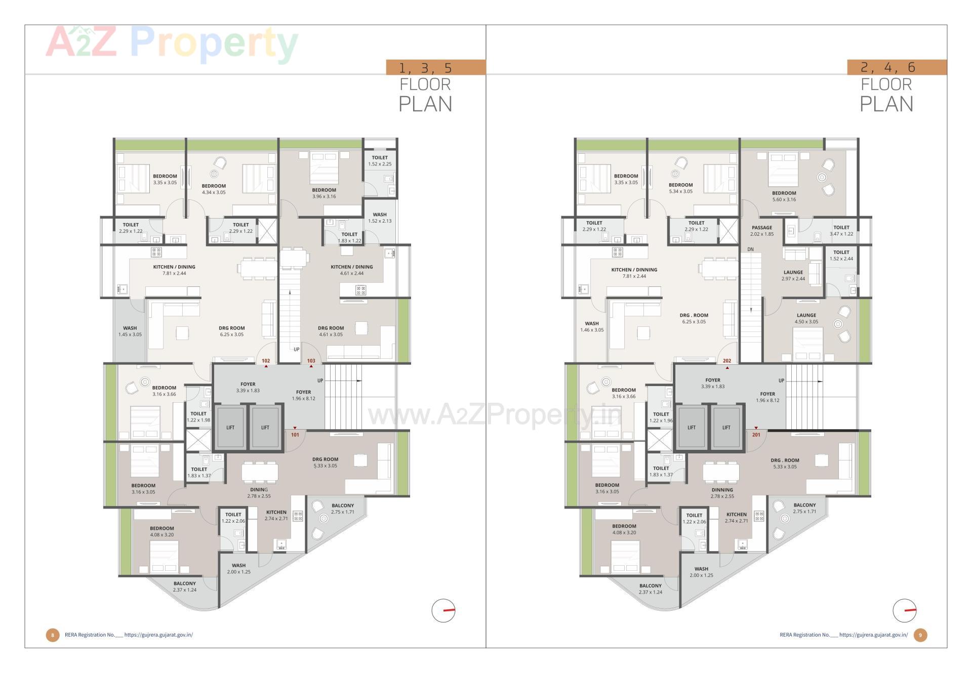 Layout of real estate project Triveni 1seven located at Rajpur-hirpur, Ahmedabad, Gujarat