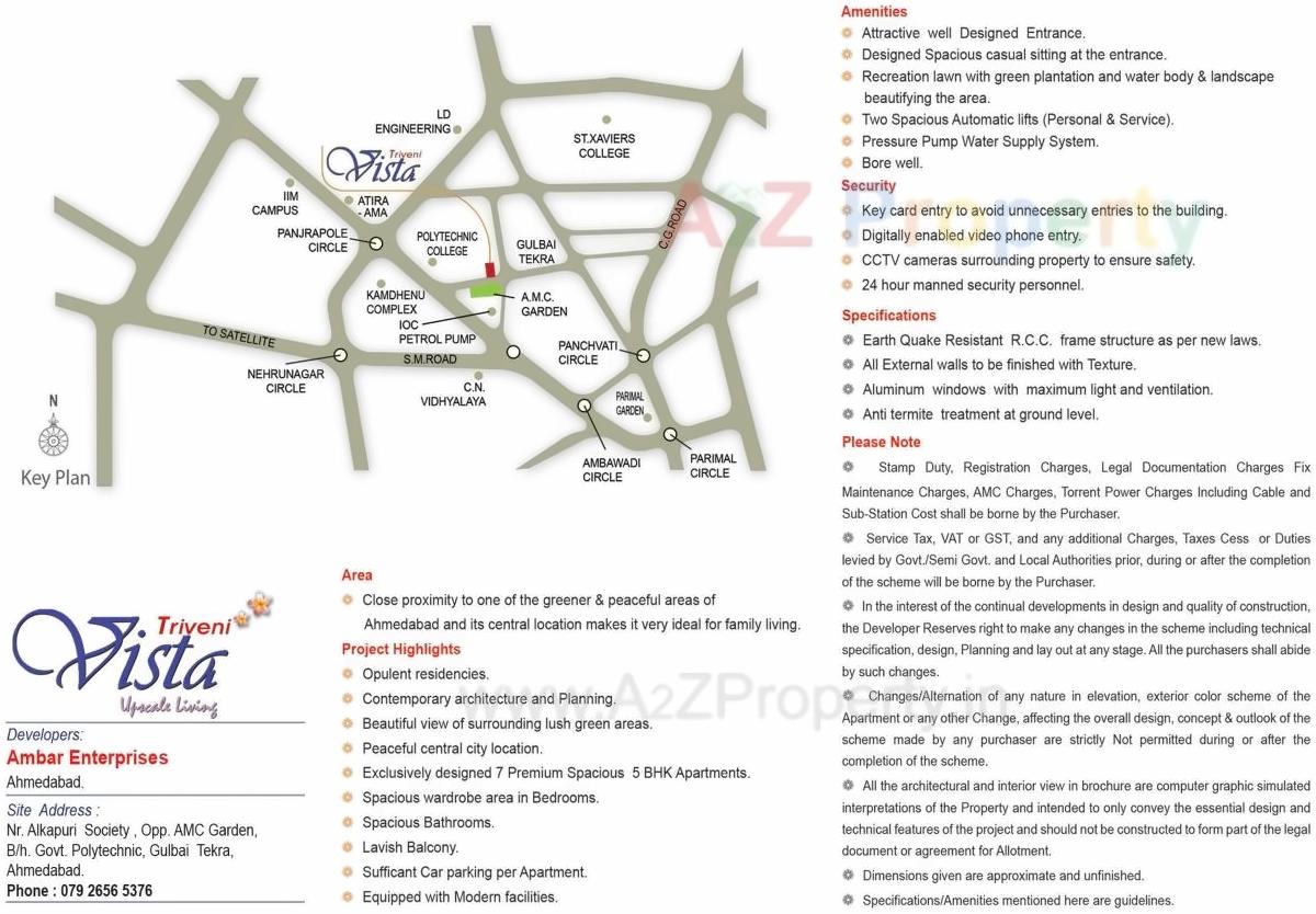  of real estate project Triveni Vista located at Kochrab, Ahmedabad, Gujarat
