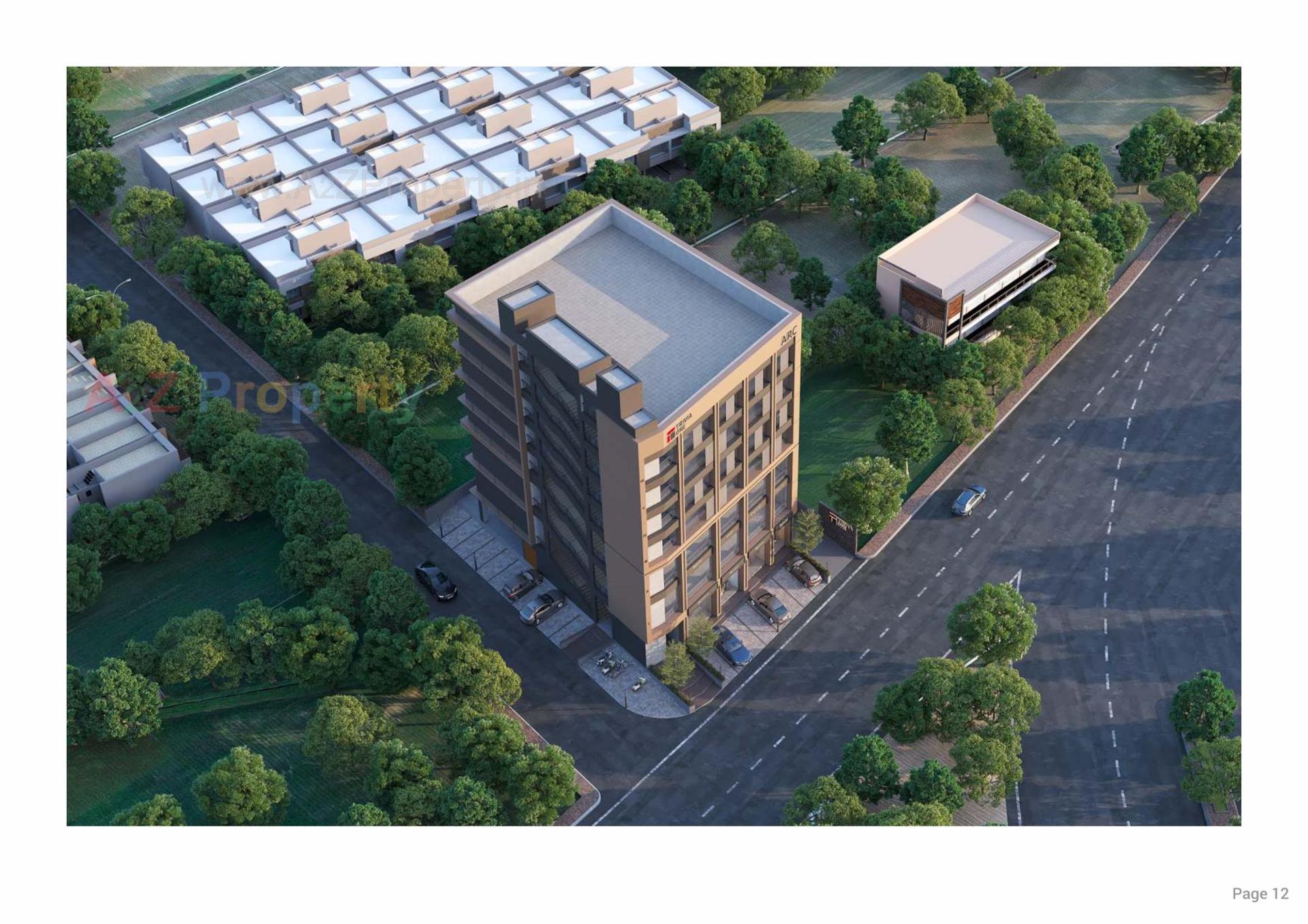 3D Elevation of real estate project Trivia One located at Manipur, Ahmedabad, Gujarat