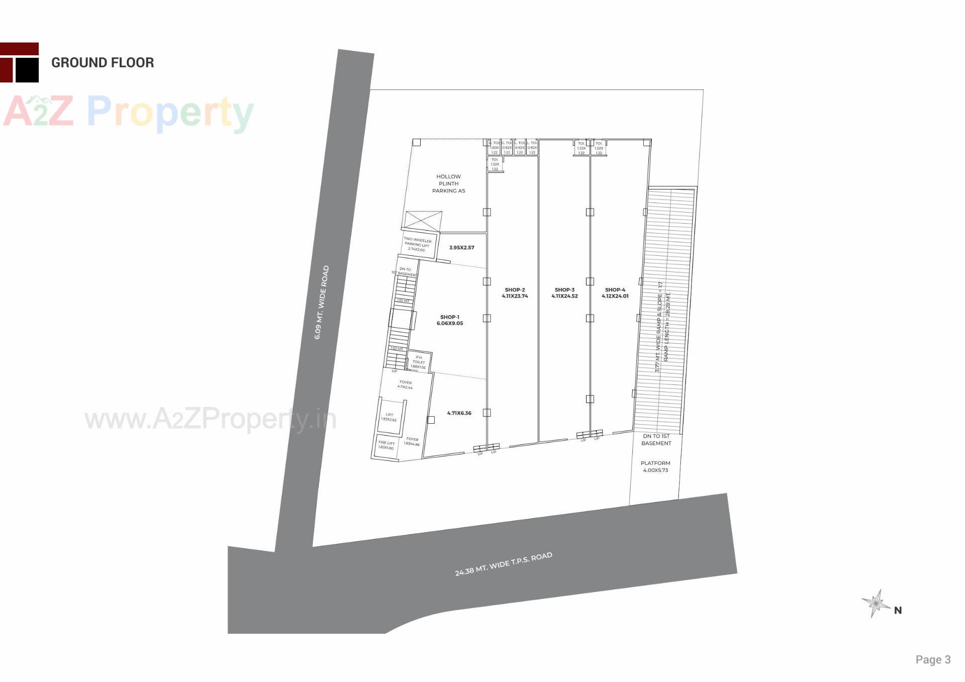 Layout of real estate project Trivia One located at Manipur, Ahmedabad, Gujarat