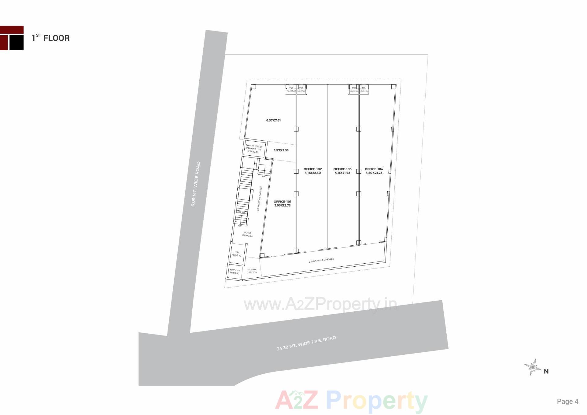 Layout of real estate project Trivia One located at Manipur, Ahmedabad, Gujarat