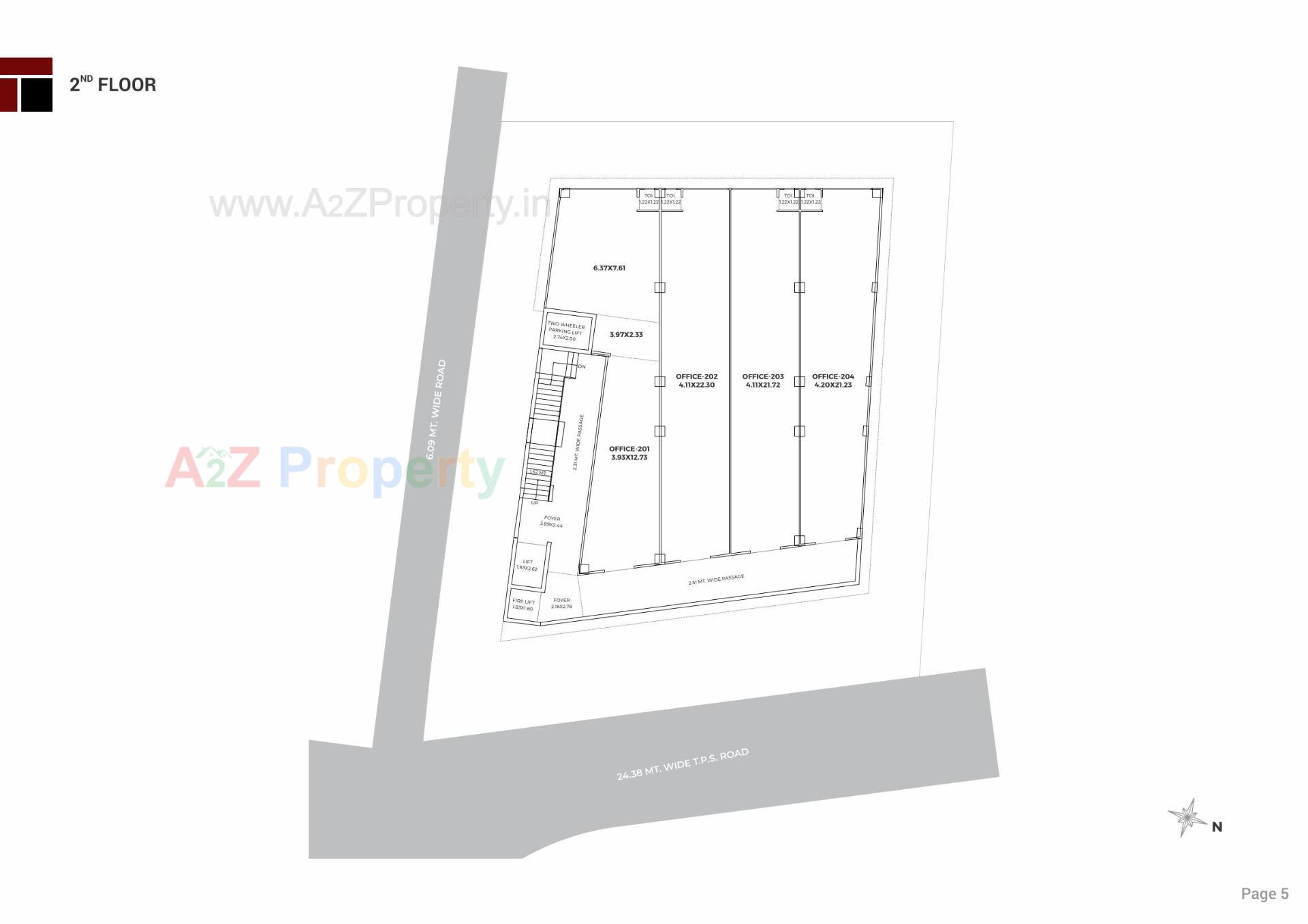 Layout of real estate project Trivia One located at Manipur, Ahmedabad, Gujarat