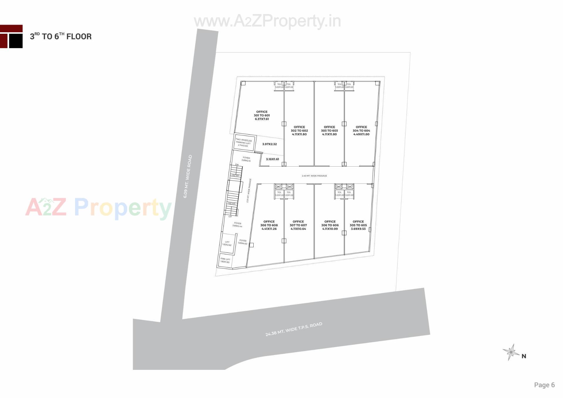 Layout of real estate project Trivia One located at Manipur, Ahmedabad, Gujarat