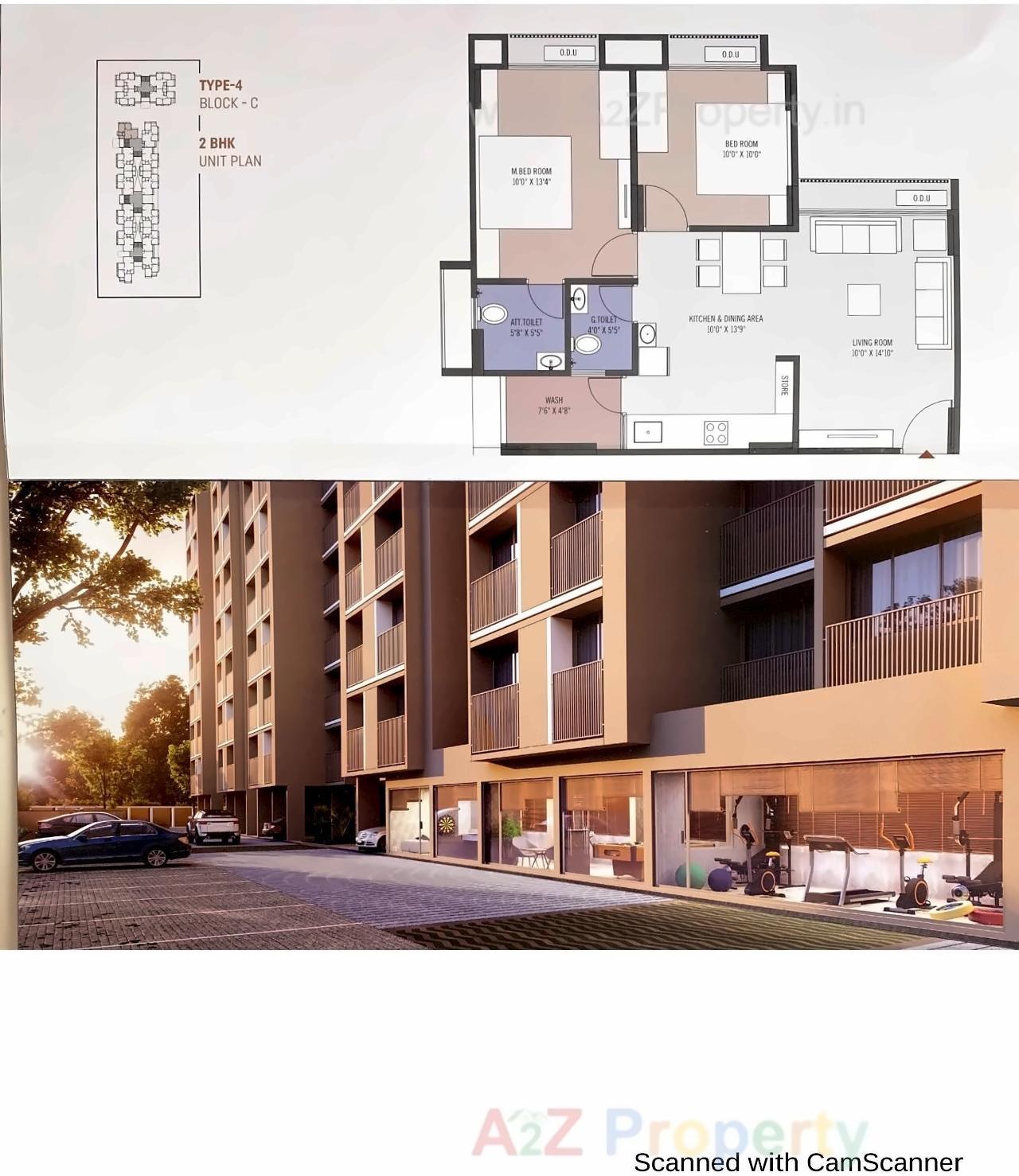 Layout of real estate project Tulsi Heights located at Tragad, Ahmedabad, Gujarat