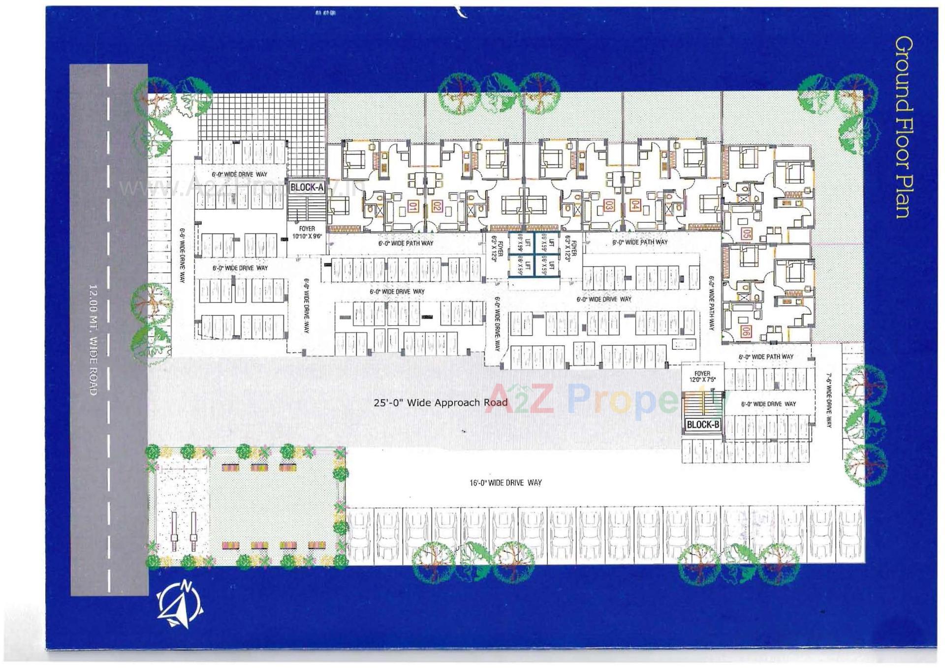 Layout of real estate project Tulsi Heights located at Vatva, Ahmedabad, Gujarat