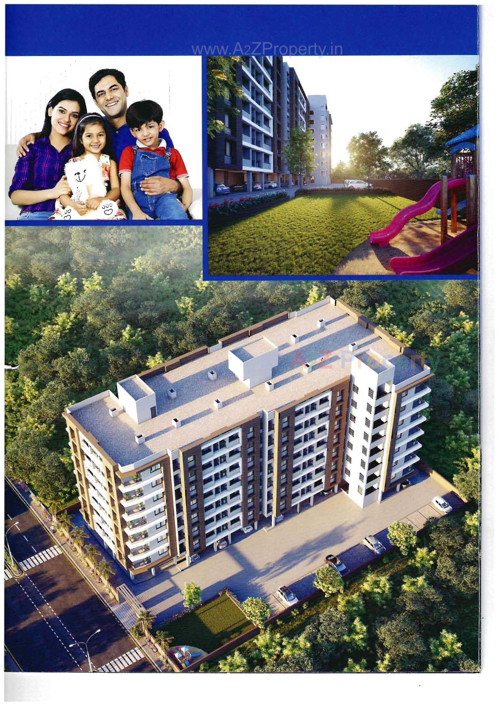 3D Elevation of real estate project Tulsi Heights located at Vatva, Ahmedabad, Gujarat