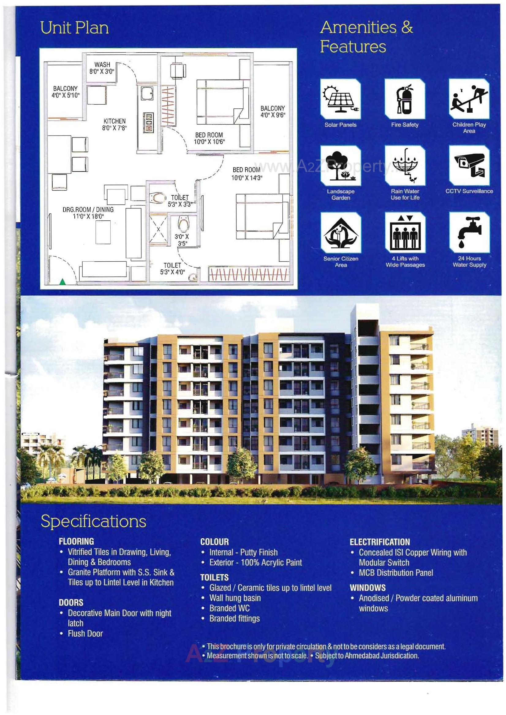 Layout of real estate project Tulsi Heights located at Vatva, Ahmedabad, Gujarat