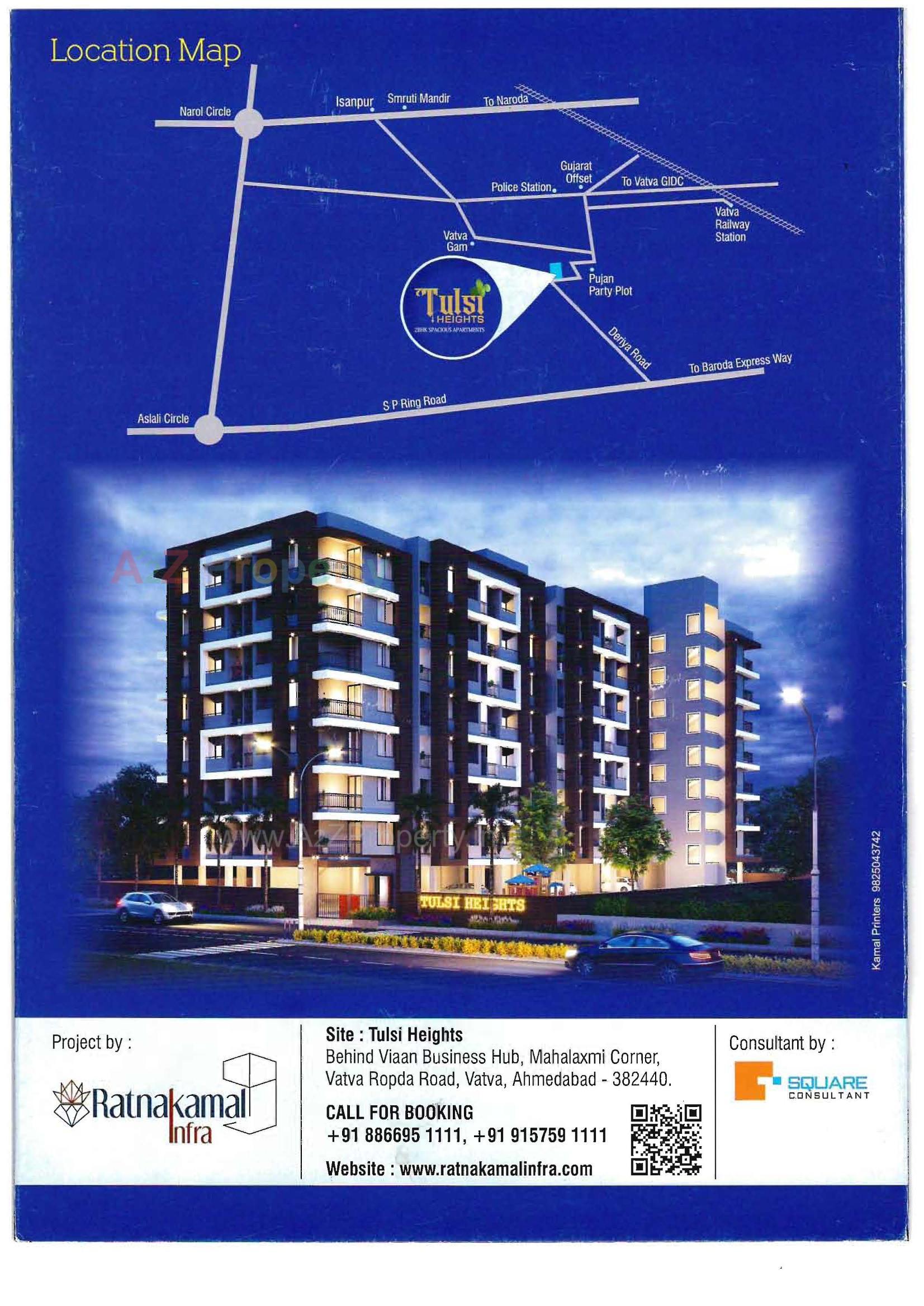  of real estate project Tulsi Heights located at Vatva, Ahmedabad, Gujarat