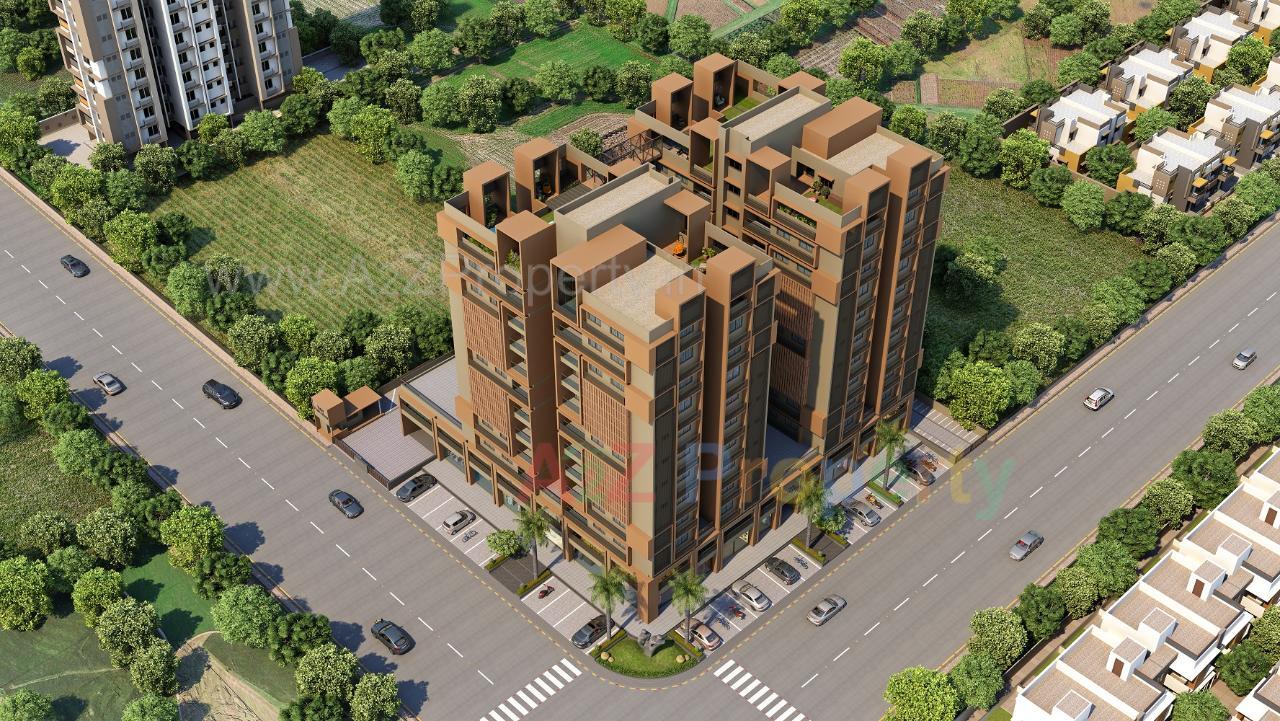 3D Elevation of real estate project Tulsi Parkview located at Shahwadi, Ahmedabad, Gujarat