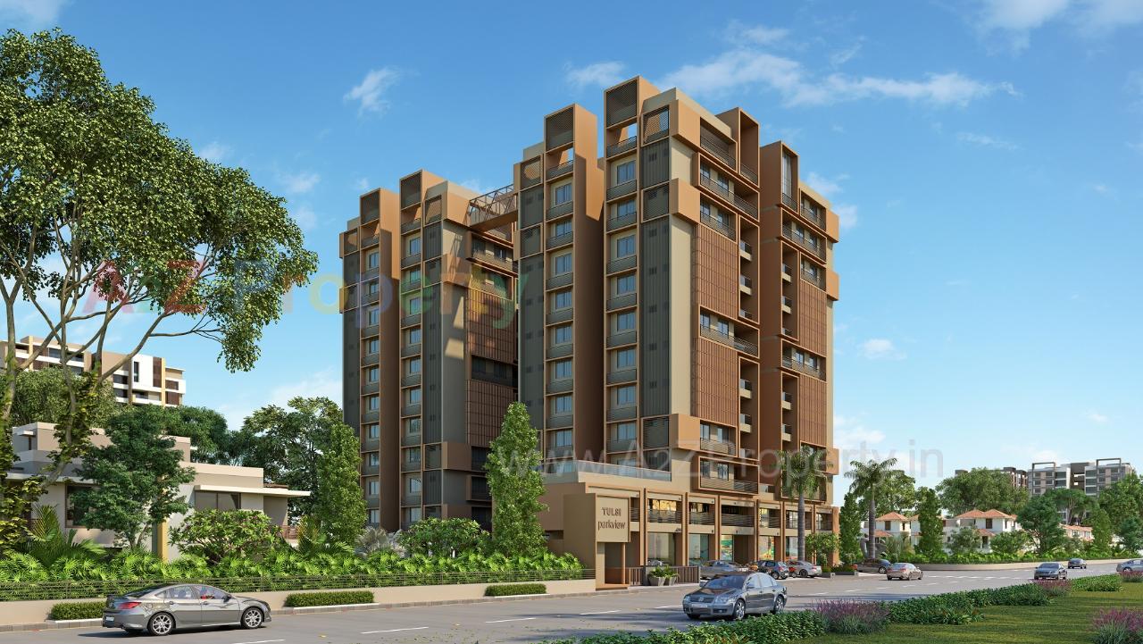 3D Elevation of real estate project Tulsi Parkview located at Shahwadi, Ahmedabad, Gujarat