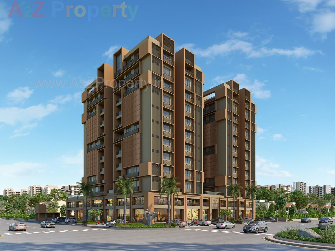 3D Elevation of real estate project Tulsi Parkview located at Shahwadi, Ahmedabad, Gujarat