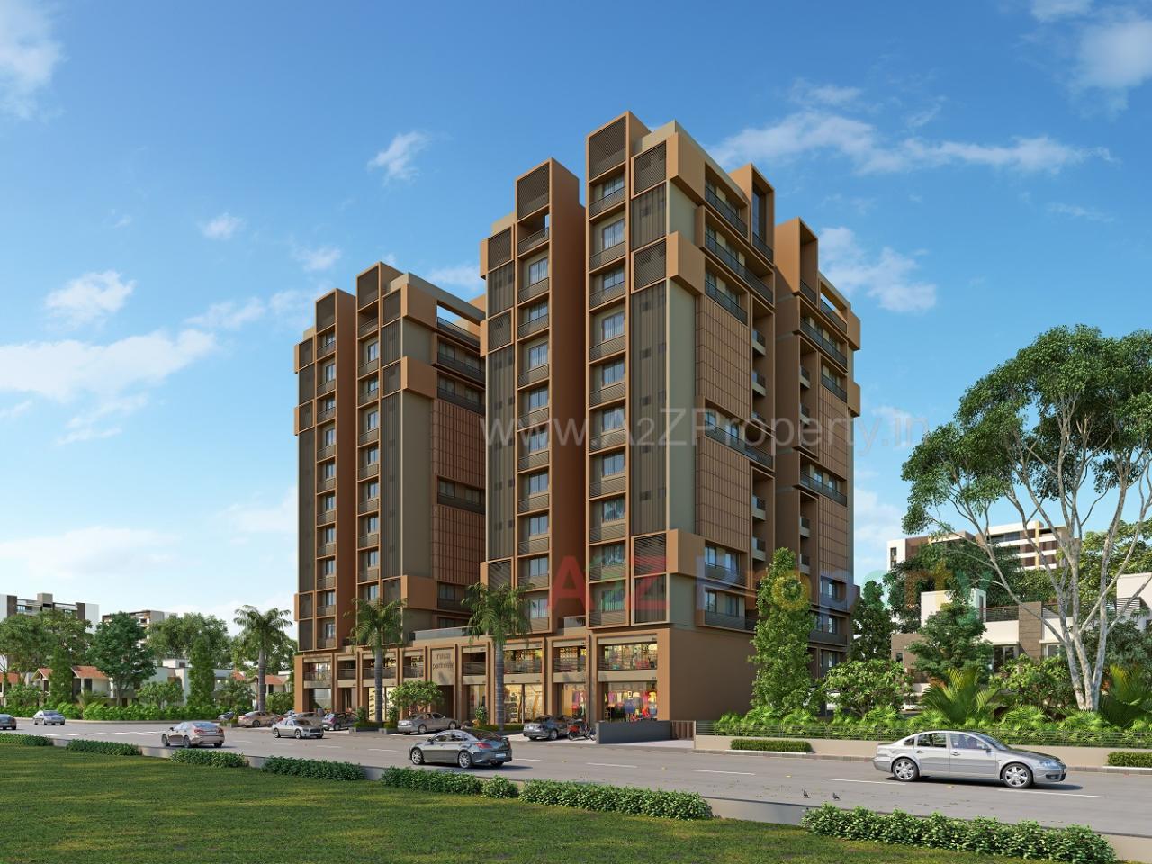3D Elevation of real estate project Tulsi Parkview located at Shahwadi, Ahmedabad, Gujarat