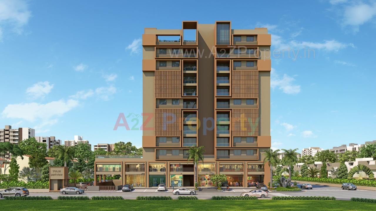 3D Elevation of real estate project Tulsi Parkview located at Shahwadi, Ahmedabad, Gujarat
