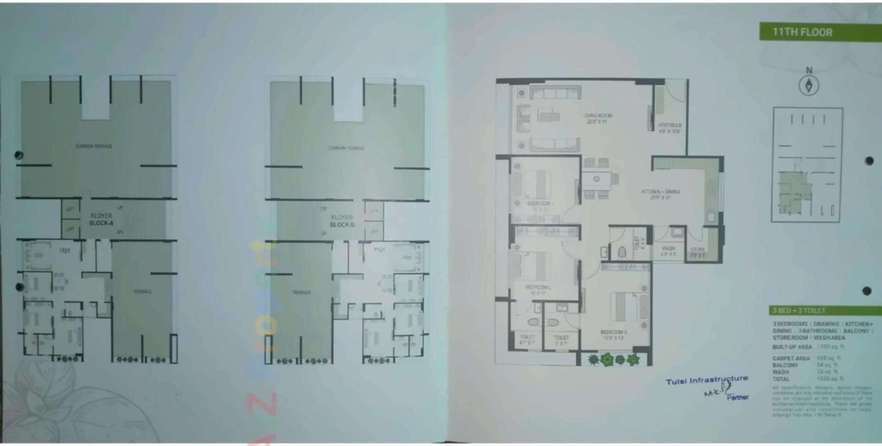 Layout of real estate project Tulsi Parkview located at Shahwadi, Ahmedabad, Gujarat