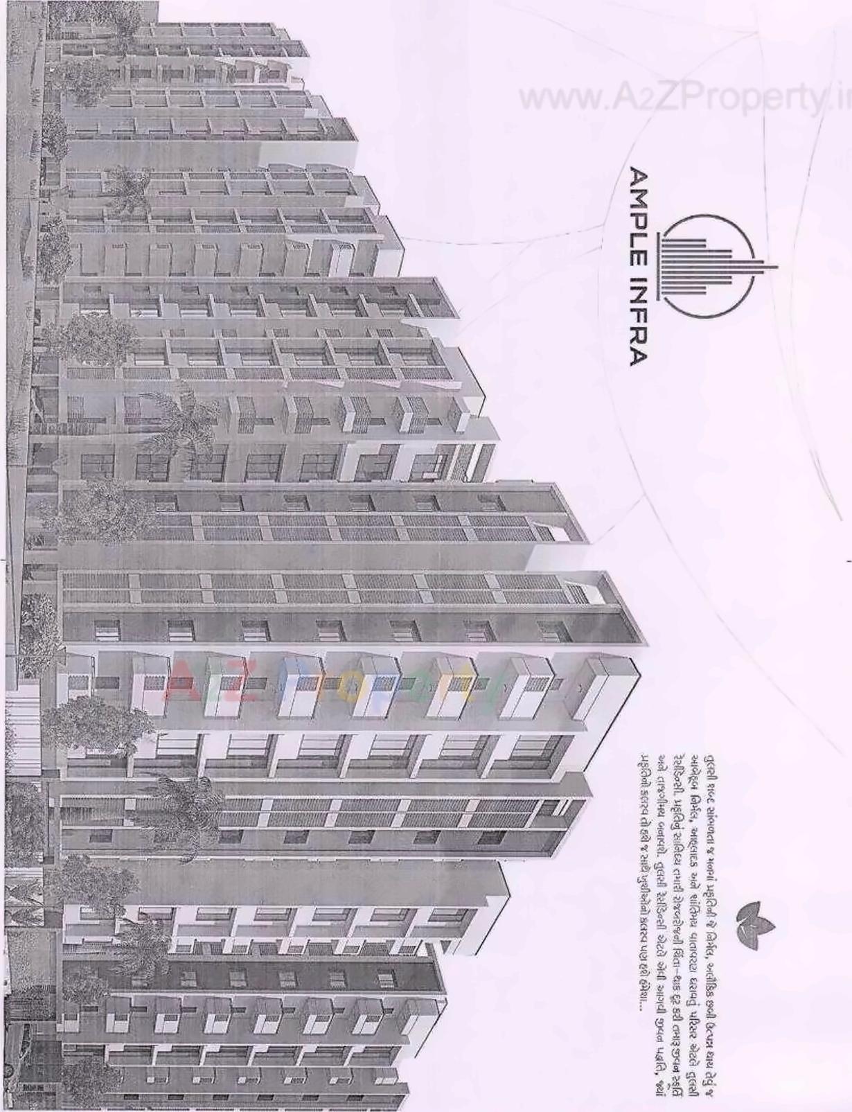 3D Elevation of real estate project Tulsi Residency located at Naroda, Ahmedabad, Gujarat