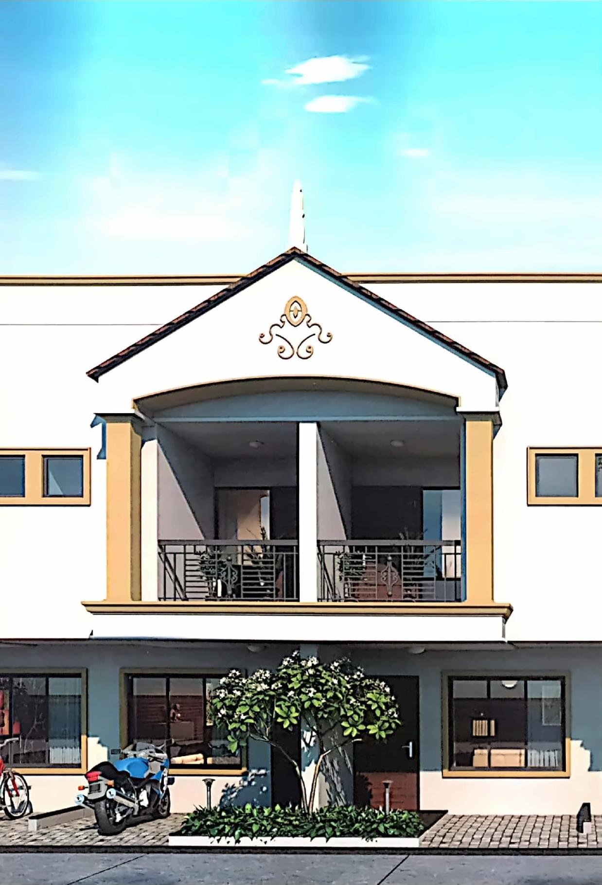 3D Elevation of real estate project Tulsi Residency located at Ahmedabad, Ahmedabad, Gujarat