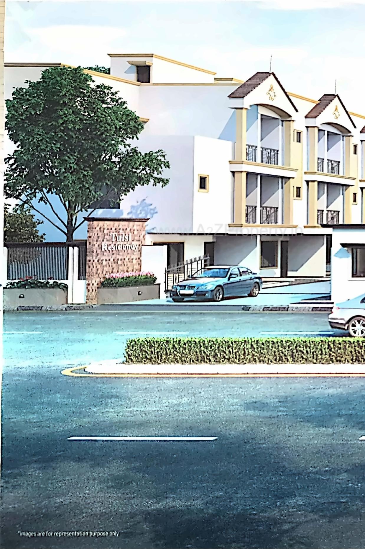 3D Elevation of real estate project Tulsi Residency located at Ahmedabad, Ahmedabad, Gujarat