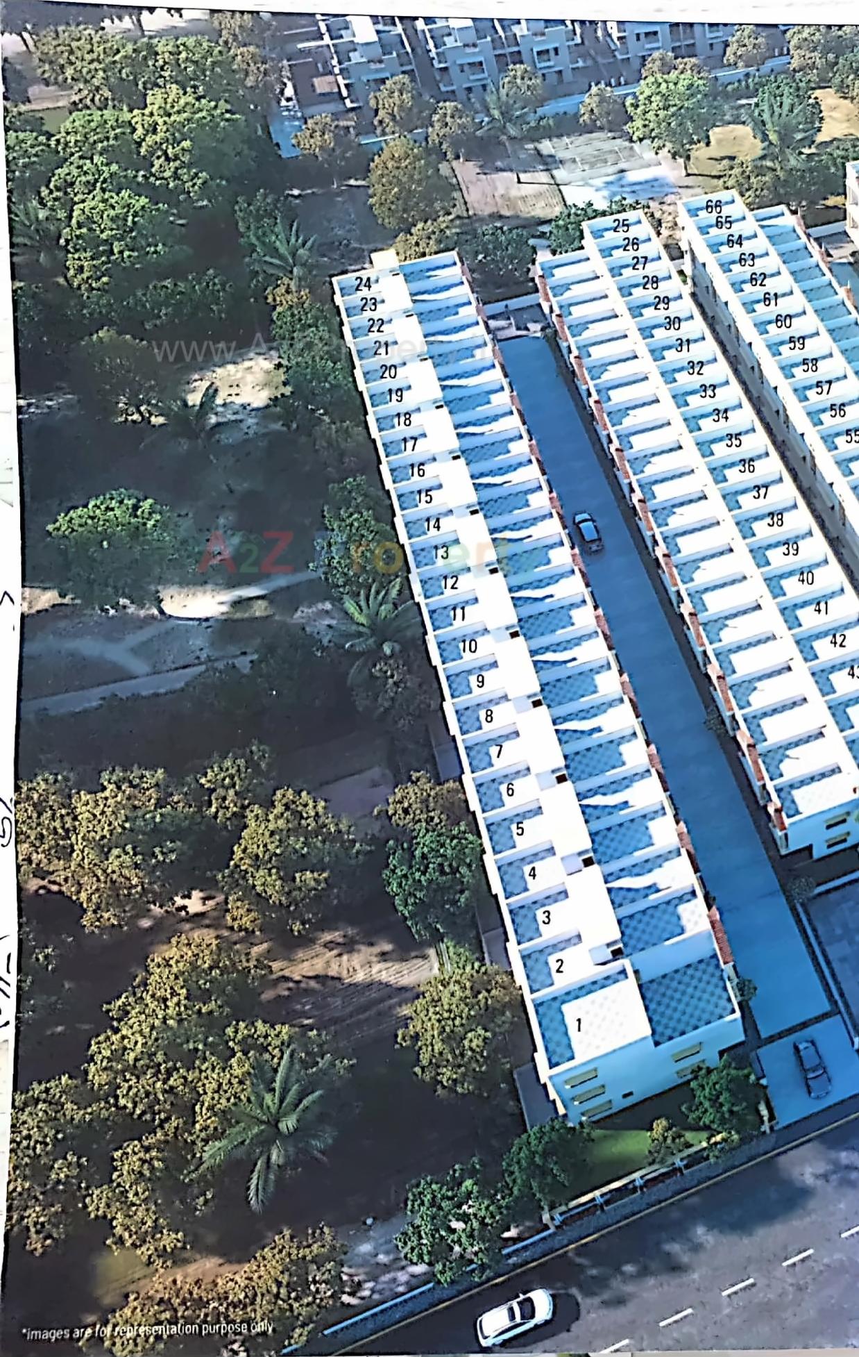 3D Elevation of real estate project Tulsi Residency located at Ahmedabad, Ahmedabad, Gujarat