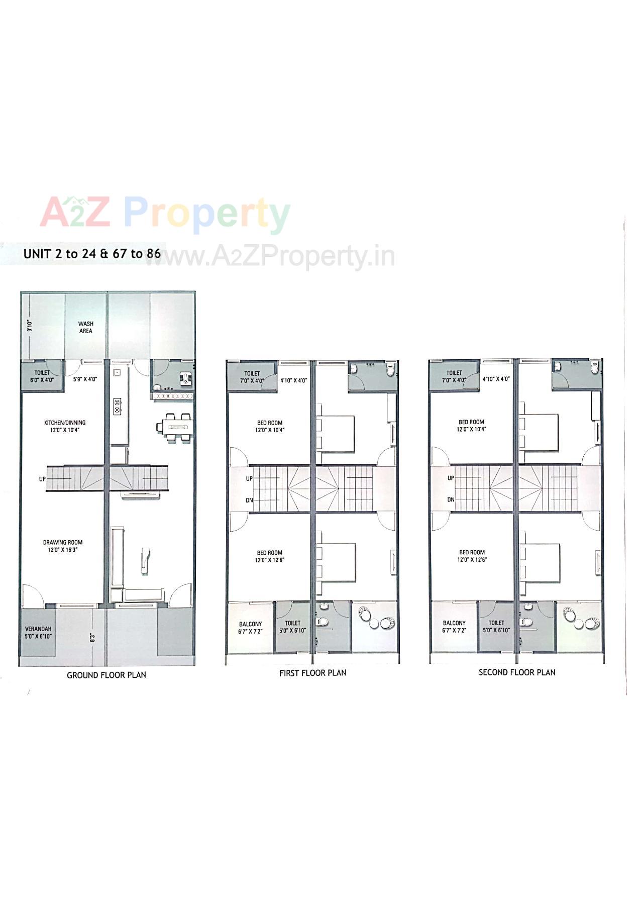 Layout of real estate project Tulsi Residency located at Ahmedabad, Ahmedabad, Gujarat