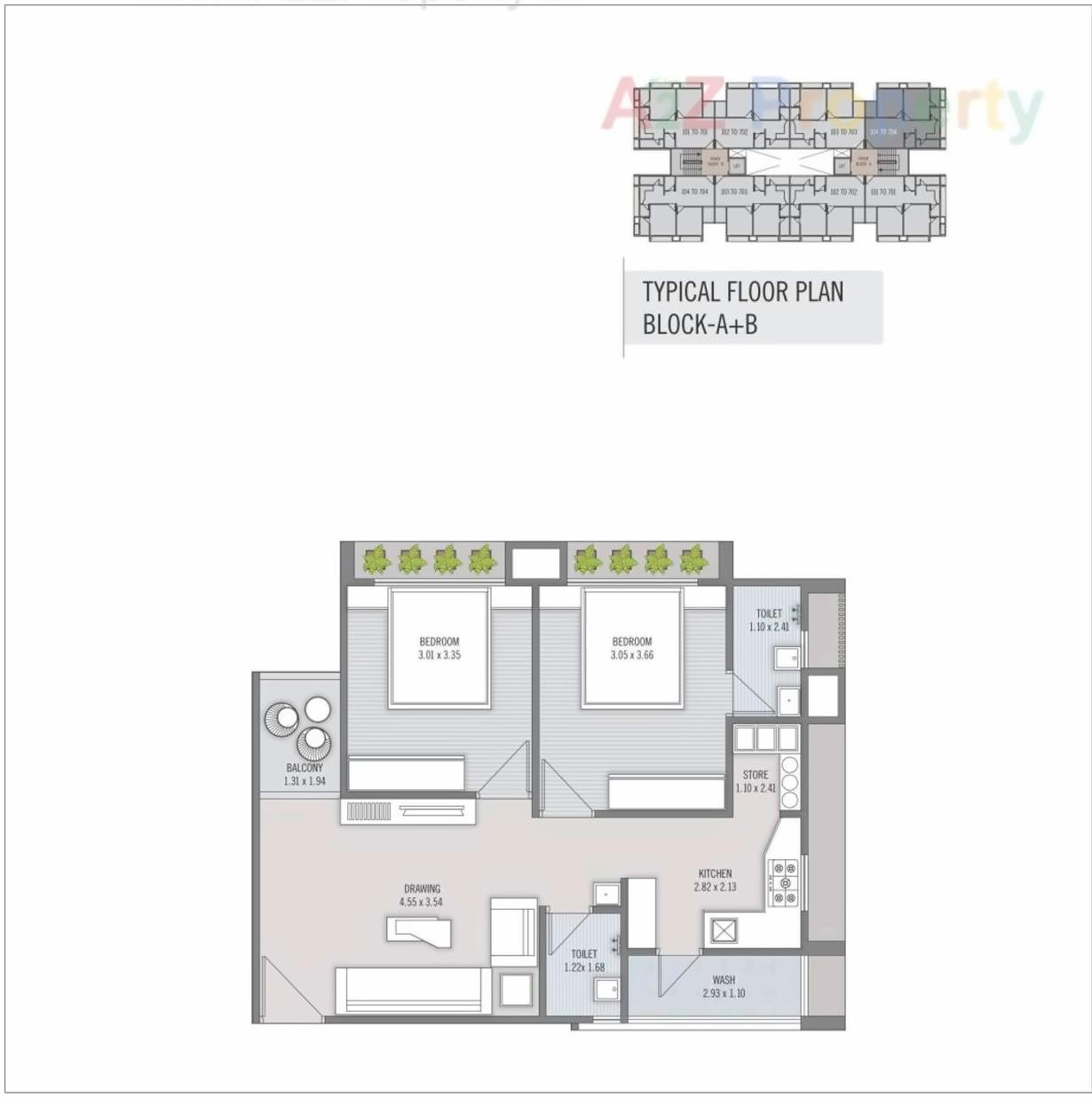 Layout of real estate project Tulsi Residency located at City, Ahmedabad, Gujarat